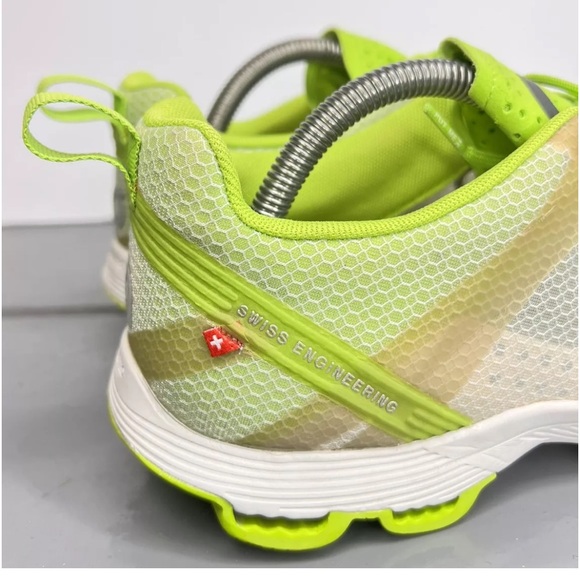 On Cloud Cloudracer Women’s 10.5 Running Shoes Cloudtec NO INSOLES Lime/Silver - Picture 9 of 16